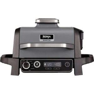 גריל מנגל חשמלי ומעשנת Ninja WoodFire Electric Outdoor Grill And Smoker OG701 2400W 