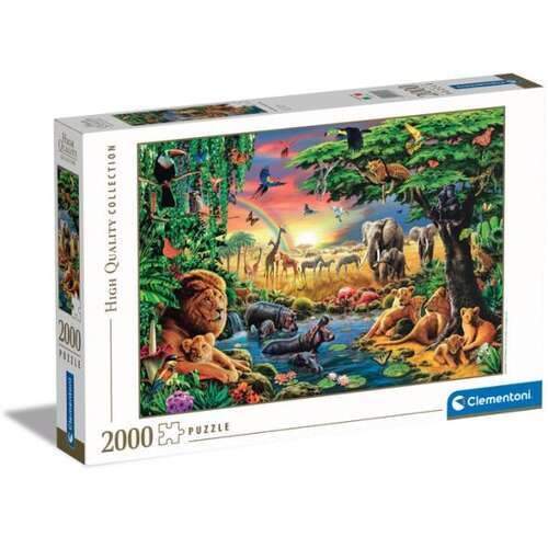 פאזל 2000 חלקים מבית Clementoni – חיות הסוואנה 🧩🦁